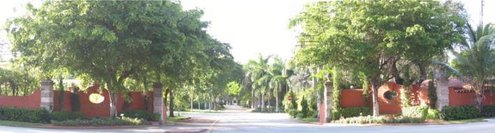 Bay Heights, East Entrance (Samana Drive); Left Click here for a video tour of the neighborhood; right click to stop